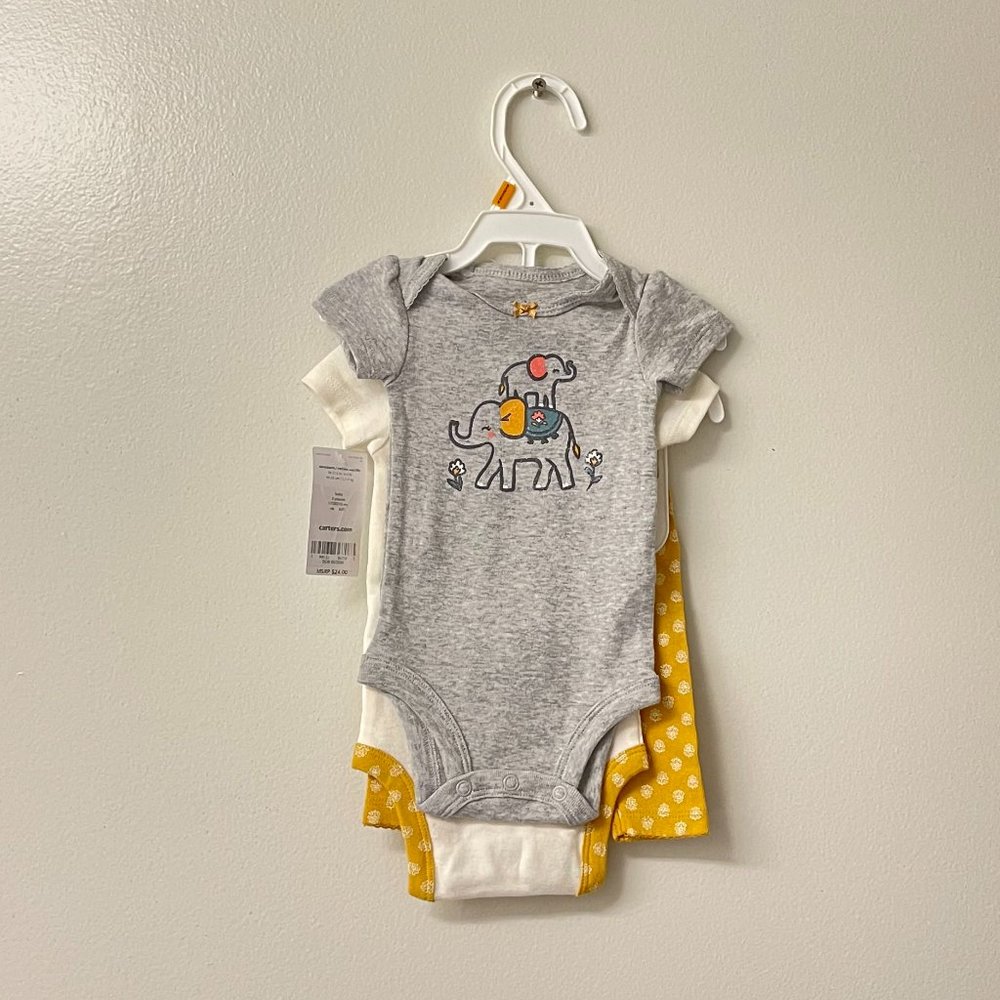 NWT! Carter's 3-Pic Elephant Little Character Set - Picture 4 of 4